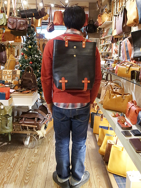トートバッグ リュックとして