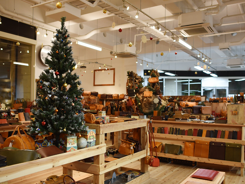 本店クリスマスディスプレイ
