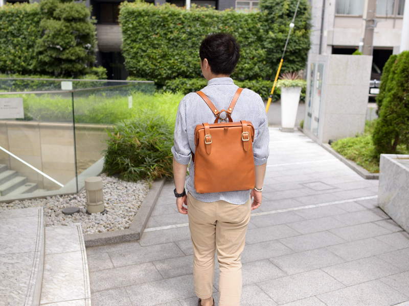 愛用のラックスリュックとともに行ってきます!