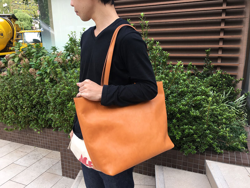 試作のトートバッグ 肩掛け