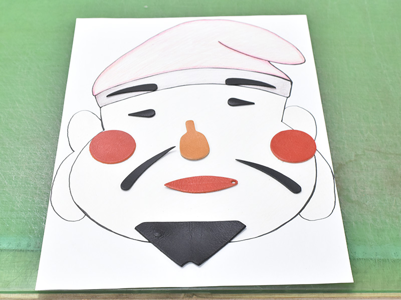 が作った福笑い