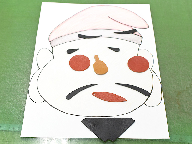 隆太郎が作った福笑い