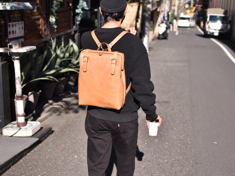 カフェモカのラックスリュック(R-143)Wサイズ、全身