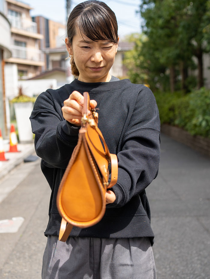 くり抜きハンドバッグ マチの作り