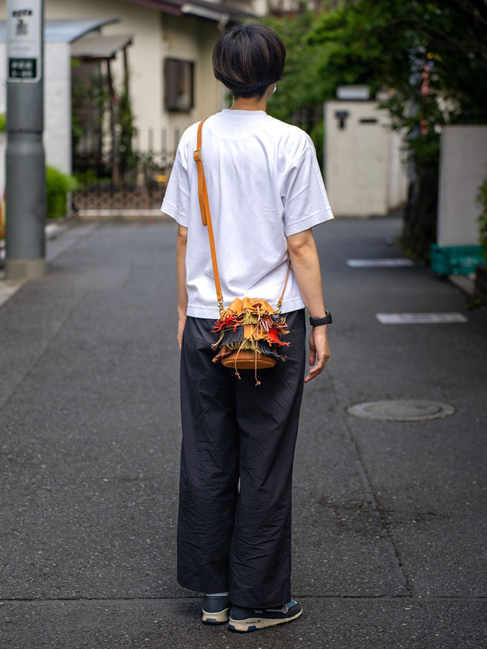 フリンジショルダー レディース着用
