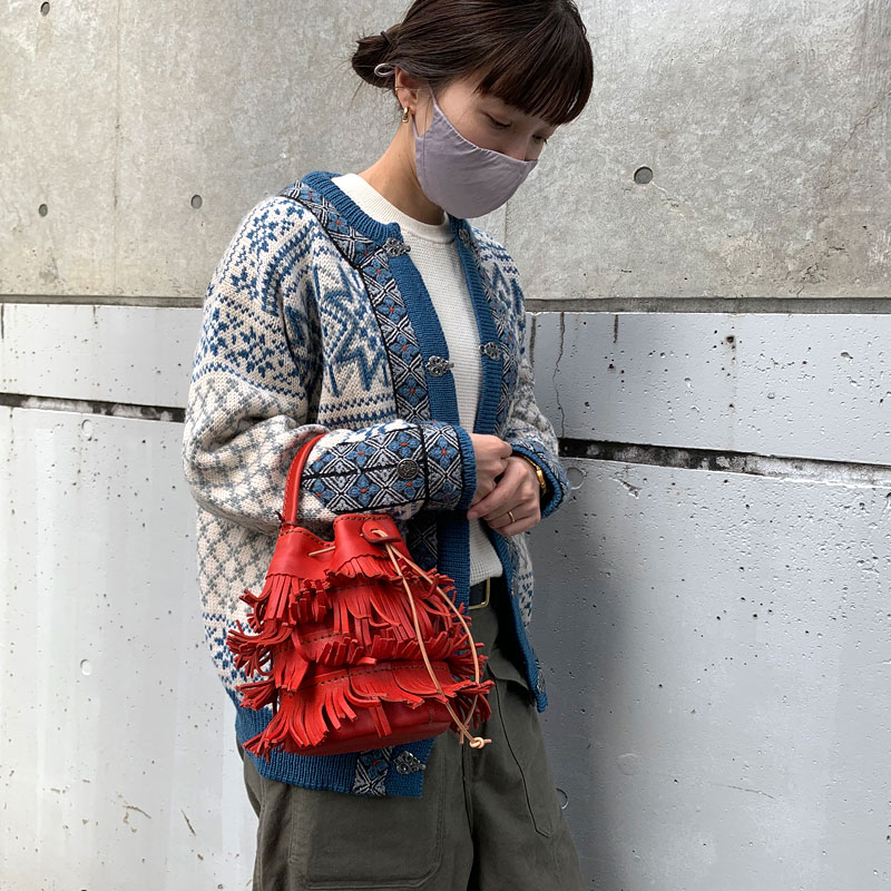 フリンジハンドバッグ スタッフ佐藤着用3