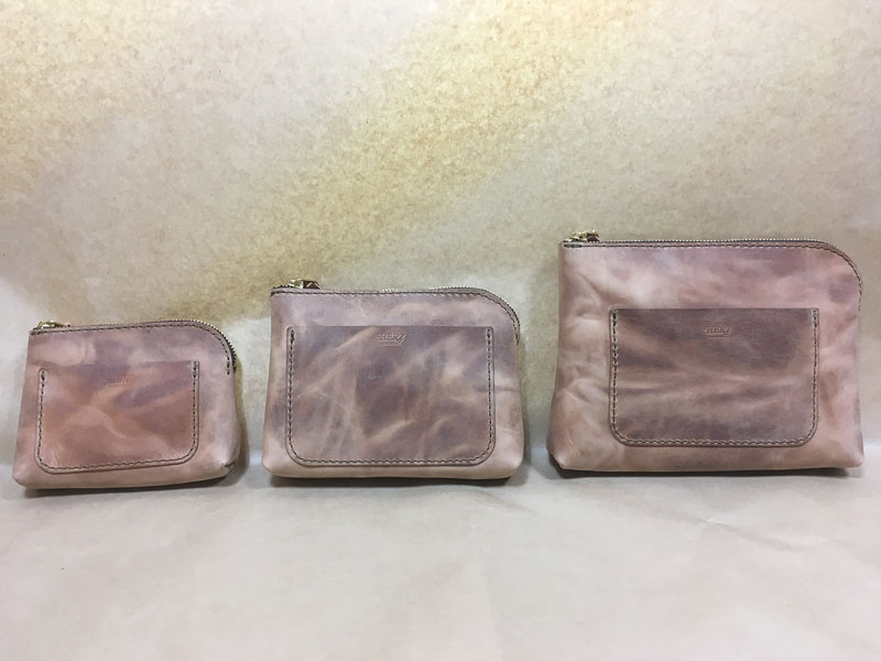 マチ付きポーチ(KF-114) プルアップレザー