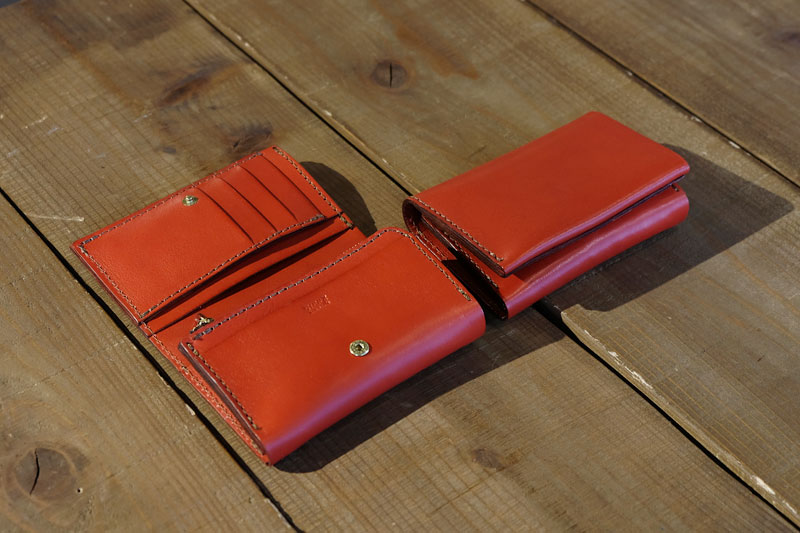 ミドルウォレット(WS-10) レッド