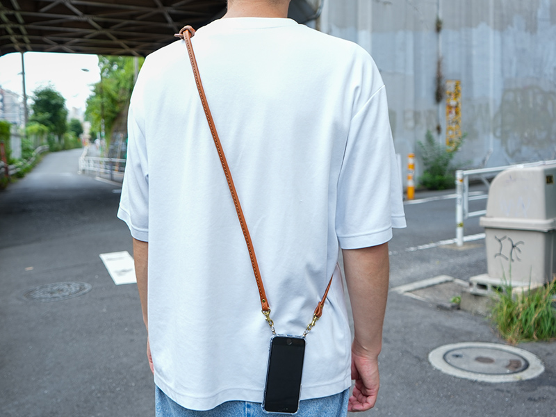 スマホストラップ(SN-2411) 玉縫いスマホ斜め掛け