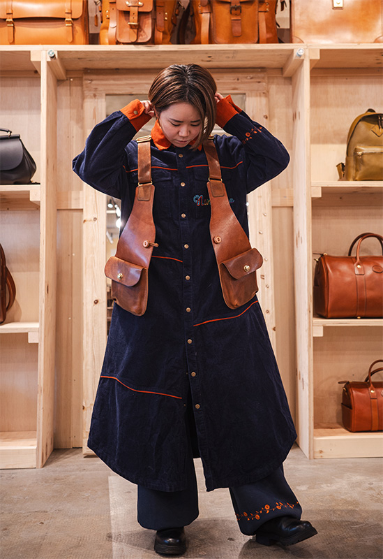 着る鞄・トラーゲンレディース(身長:152cm)着用3